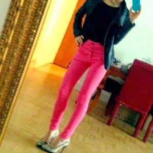 High waisted Hot Pink Pants!!